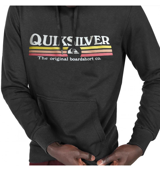Moletom Quiksilver Lined Up Preto - 3