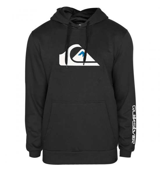 Moletom Quiksilver Comp Logo Preto