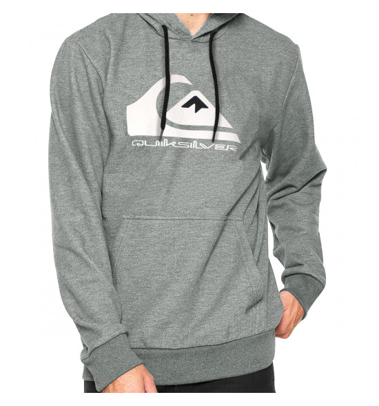 Moletom Quiksilver Full Logo Cinza - 3