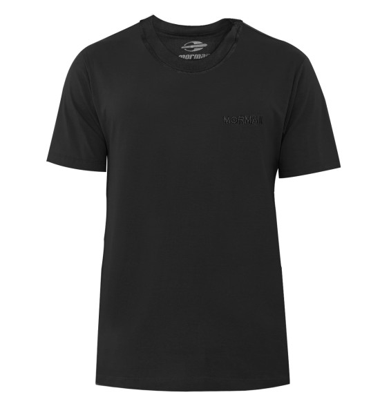 Camiseta Mormaii Letreiro Bordado Preta