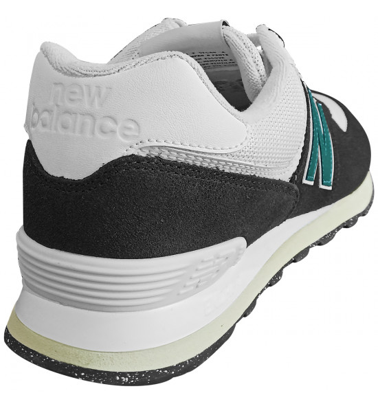 Tênis New Balance USA 574 v2 Preto e Verde - 4
