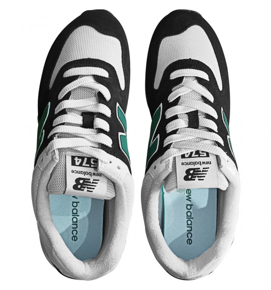 Tênis New Balance USA 574 v2 Preto e Verde - 2