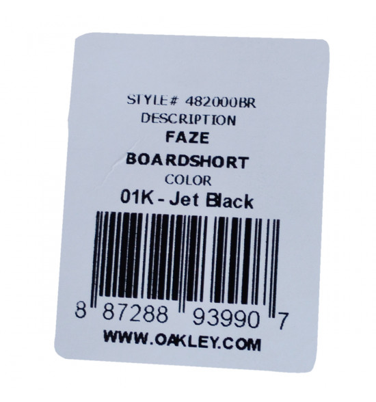 Bermuda Água Oakley Faze Boardshort Preta - 8