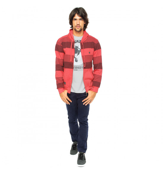 Moletom Oakley Striped Fleece Vermelho - 4