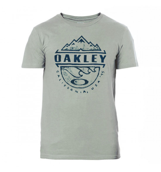 Camiseta Oakley Bicoastal Tee Cinza Gelo