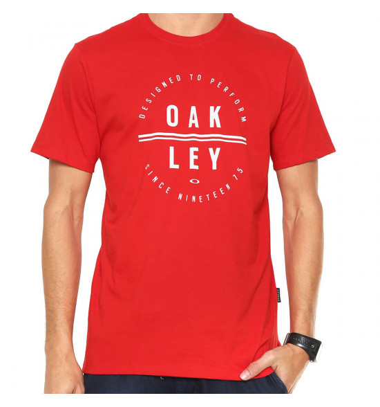 Camiseta Oakley DPT Circle Tee Vermelha - 3