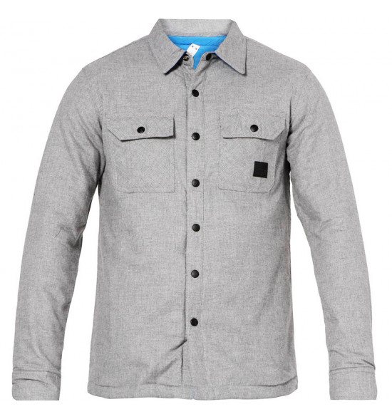 Jaqueta Oakley Flanelada Reserve Woven Dupla Face Cinza