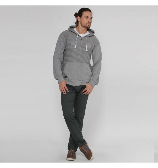 Moletom Oakley Square O Stripe Fleece Cinza - 4