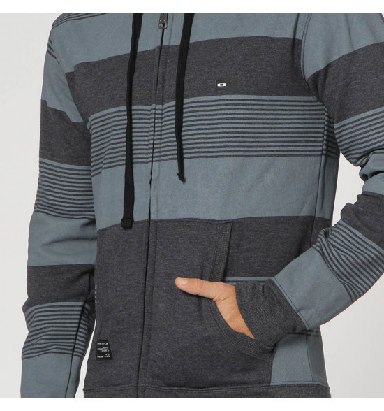 Moletom Oakley Striped Fleece Preto LANÇAMENTO - 3