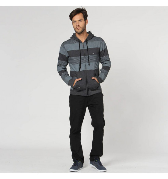 Moletom Oakley Striped Fleece Preto LANÇAMENTO - 4