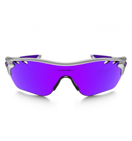 Óculos Oakley Radarlock Edge Vented Polished White/Lentes Violet Iridium e Clear VR28 - 2