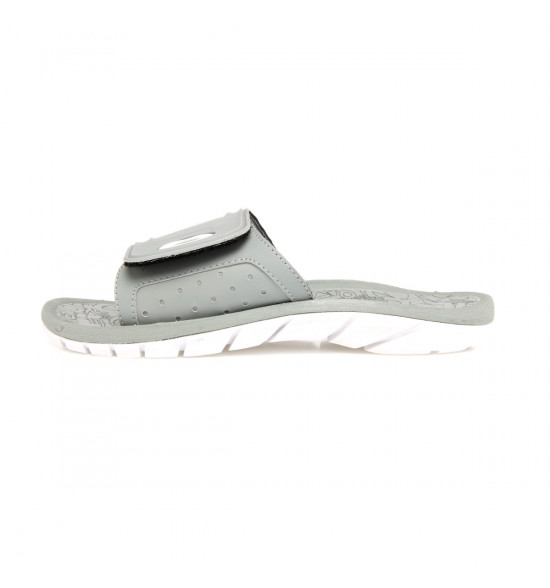 Chinelo Oakley Super Coil Slide Branco Com Cinza - 4