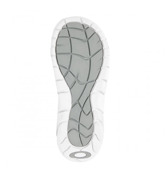 Chinelo Oakley Super Coil Slide Branco Com Cinza - 3