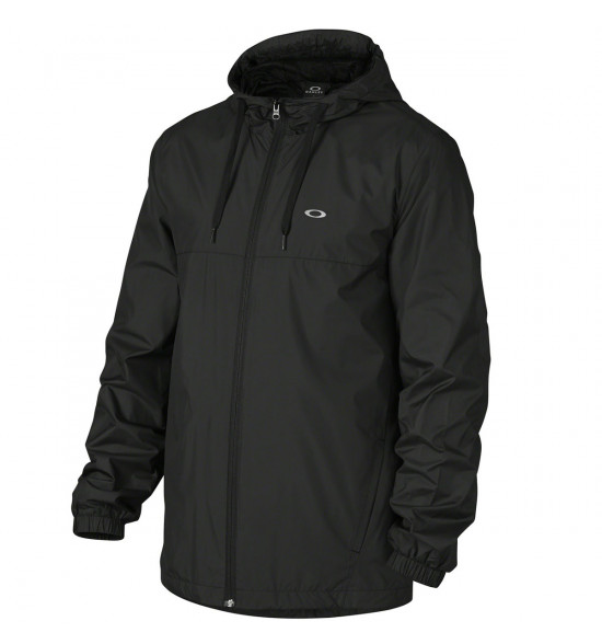 Jaqueta Oakley Foundation Windbreaker Preta LANÇAMENTO