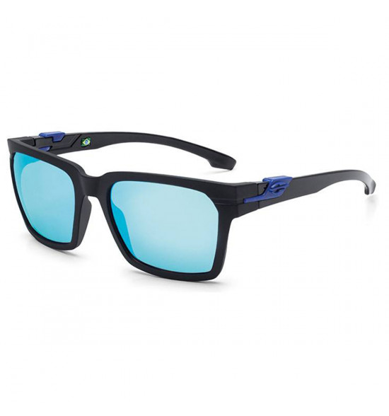 Óculos Mormaii Las Vegas Preto Fosco/Lentes Cinza Azulado
