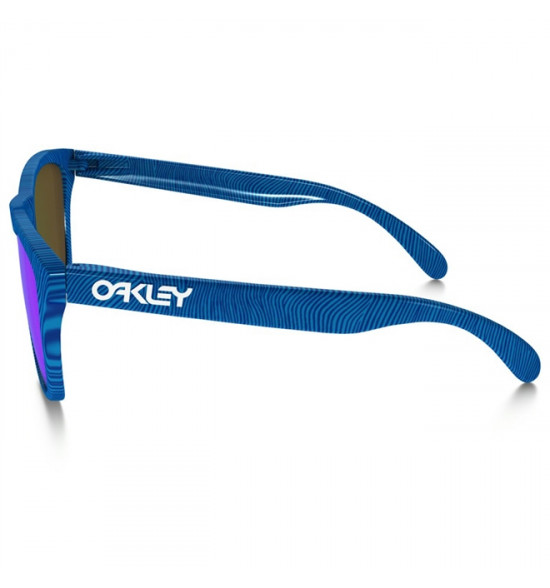 Óculos Oakley Frogskins Fingerprint Sky Blue/Lente Saphire Iridium - 2