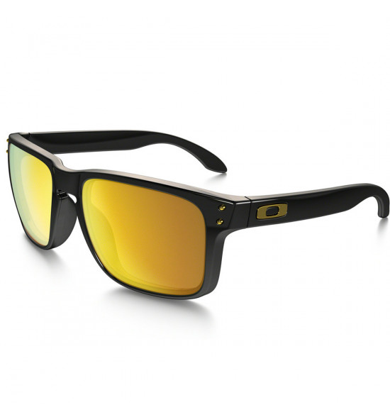 culos Oakley Holbrook Polished Black 24K Gold Iridium ref OO9102 E3