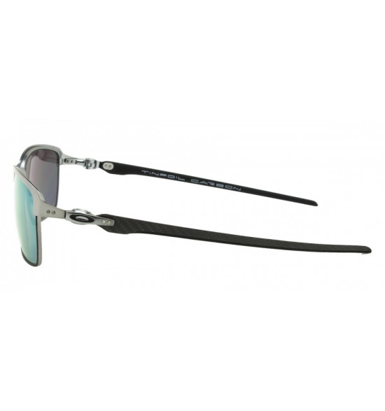 Óculos Oakley Tinfoil Carbon Lead Matte Black Emerald Iridium Polarizado LanÇamento Ref Oo6018 04