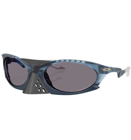 Óculos Oakley Plantaris Matte Translucent Abyss / Lente Prizm Grey Polarizada – Design Disruptivo e Visão Sem Reflexos