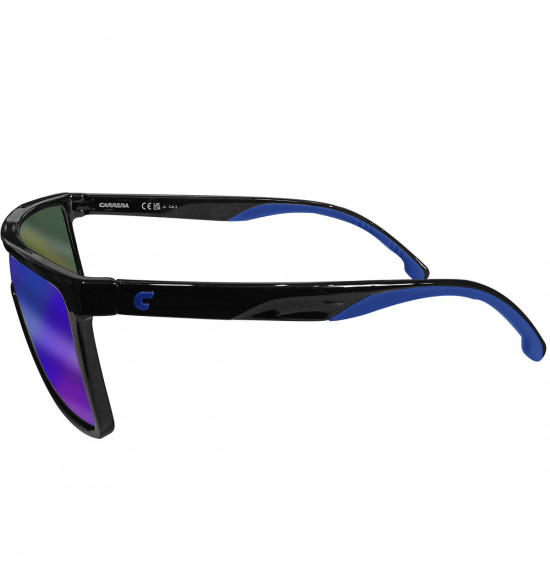 Óculos Carrera 8060/S D51 Black/Lente Azul Espelhada - 3