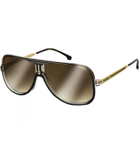 Óculos Carrera 1059/S 2M2 Black Gold/Lente Marrom Degradê