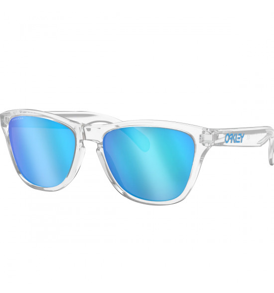 Óculos Oakley Frogskins Crystal Clear/ Lente Prizm Saphire Iridium