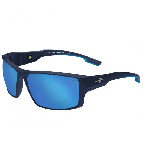 Óculos Mormaii Joaca 4 Azul Escuro Fosco com Azul Claro /Lente Azul Revo Ice