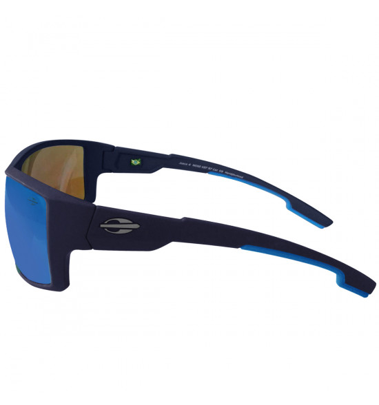 Óculos Mormaii Joaca 4 Azul Escuro Fosco com Azul Claro /Lente Azul Revo Ice - 3