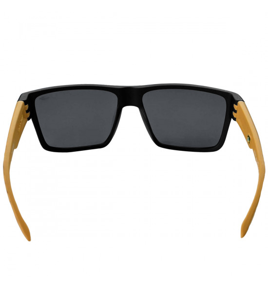 Óculos Mormaii Macau Wood Preto Fosco com Hastes de Madeira/ Lente Cinza - 4
