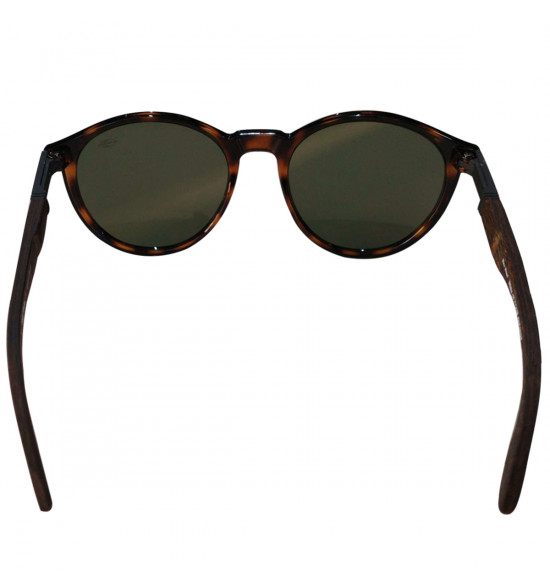 Óculos Mormaii Maui Wood Marrom  Demi Brilho Hastes em Madeira Escura/ Lente G15 - 4
