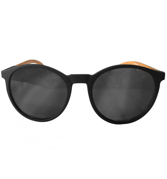 Óculos Mormaii Maui Wood Preto Fosco Hastes em Madeira/ Lente Cinza - 2