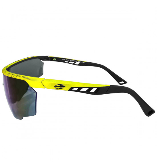 Óculos Mormaii Leap Amarelo Fluor com Preto/ Lente Verde Revo Espelhada - 3