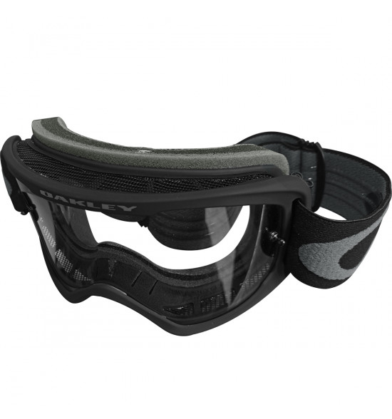 Óculos Goggle Oakley O Frame 2.0 MX Pró Mountain Bike Black Gunmetal/Lente Clear