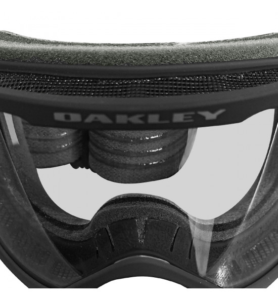 Óculos Goggle Oakley O Frame 2.0 MX Pró Mountain Bike Black Gunmetal/Lente Clear - 5