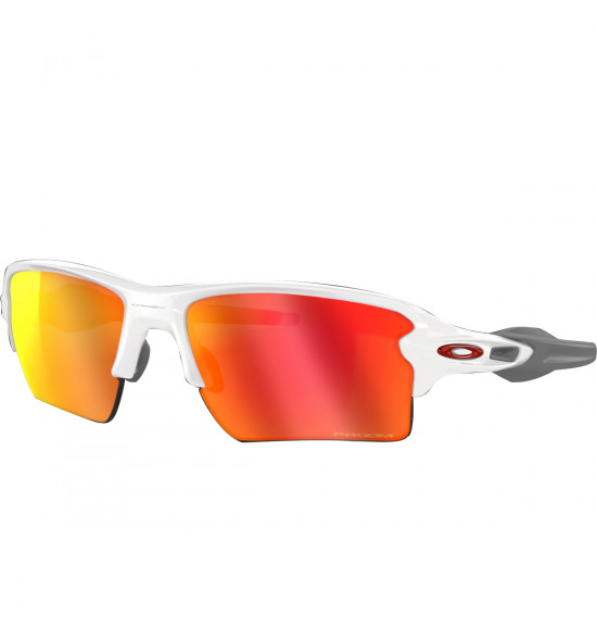 Óculos Oakley Flak 2.0 XL Polished White/Lente Prizm Ruby