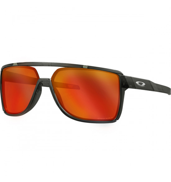 Óculos Oakley Castel Matte Grey Smoke/Lentes Prizm Ruby