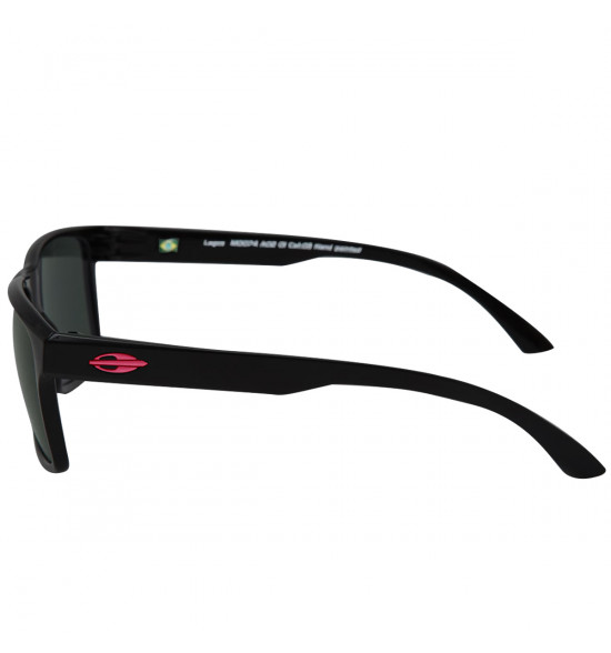 Óculos Mormaii Lagos Preto Brilho/Lente Cinza FL Prata - 3