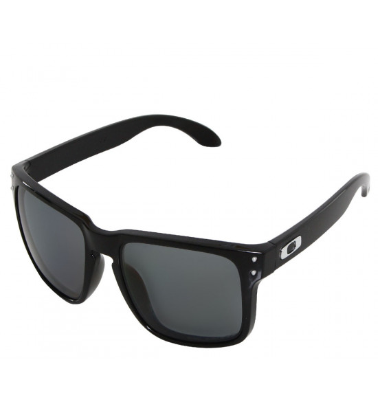 Óculos Oakley Holbrook Polished Black/Lente Grey Polarizado