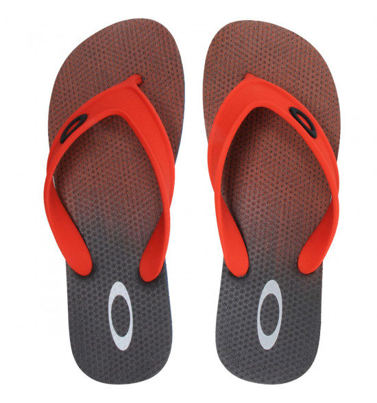 Chinelo Oakley Wave Point Azul com Laranja