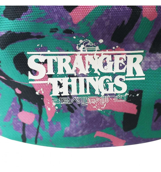Pochete Quiksilver Stranger Things Belt Bag Full Print Purple - 6