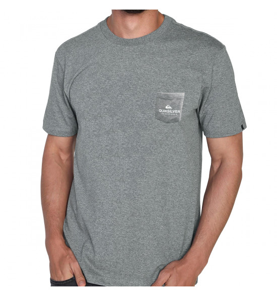 Camiseta Quiksilver Pocket Cinza - 3