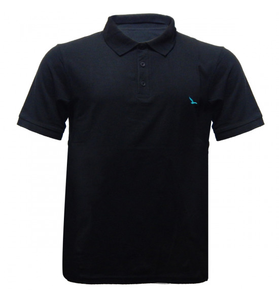 Rx Camisa Polo Alma de Praia Preto Lisa