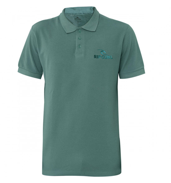 Camisa Polo Rip Curl Faded  Washed Green