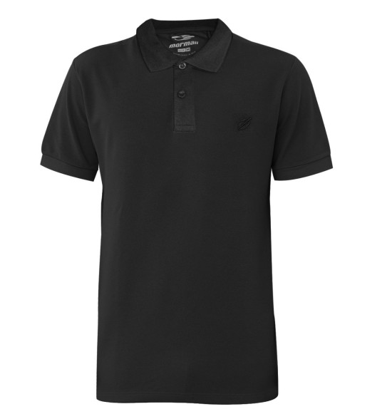 Camisa Polo Mormaii Logo Bordado Preta