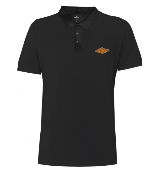 Camisa Polo Rip Curl Brand Blade Black