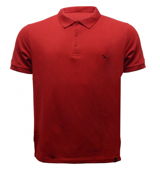 Rx Camisa Polo Alma de Praia Vermelho Lisa