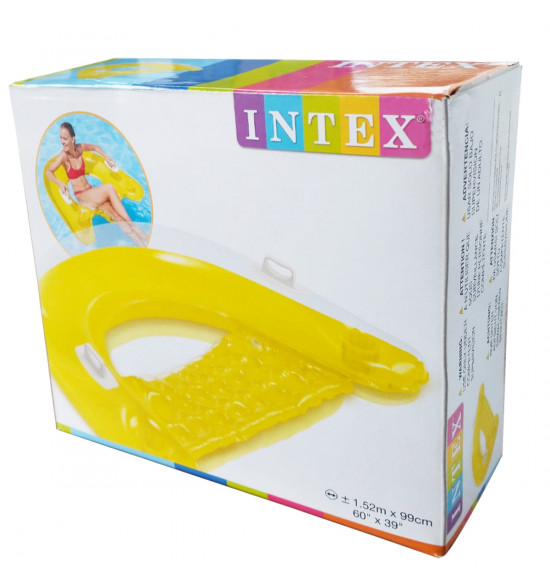 Poltrona Inflável Alma de Praia Caribe Amarelo - 3