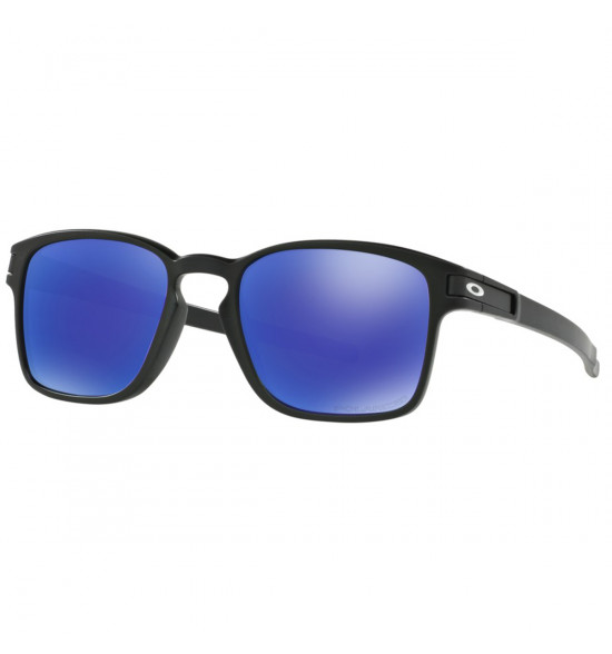 Óculos Oakley Latch Square Matte Black/ Lente Violet Iridium Polarizado