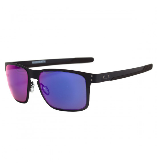 Oculos Oakley Holbrook Metal Matte Black Lente Red Iridium ref OO4123 02
