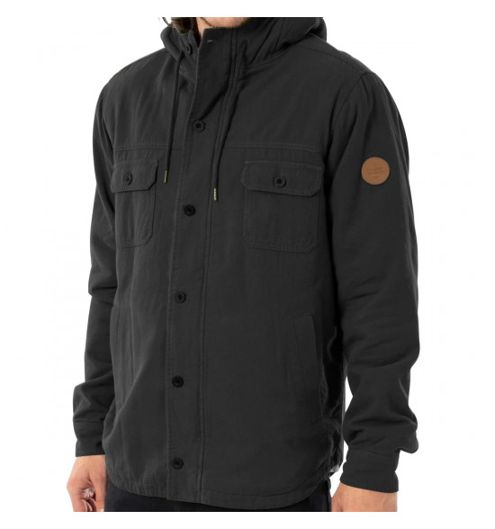 Jaqueta Rip Curl Gibbos Jacket com Forro em Sherpa Washed Black - 3